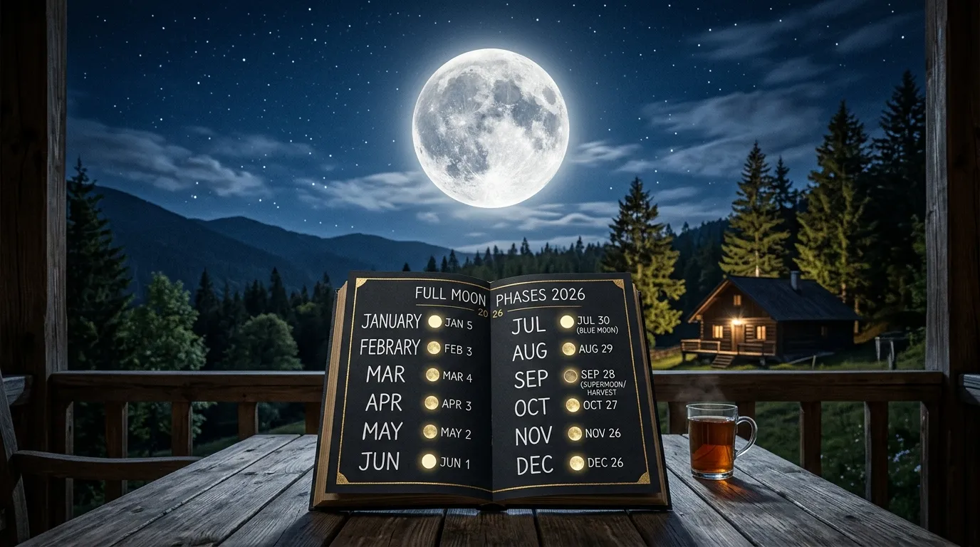 The Complete 2026 Lunar Schedule